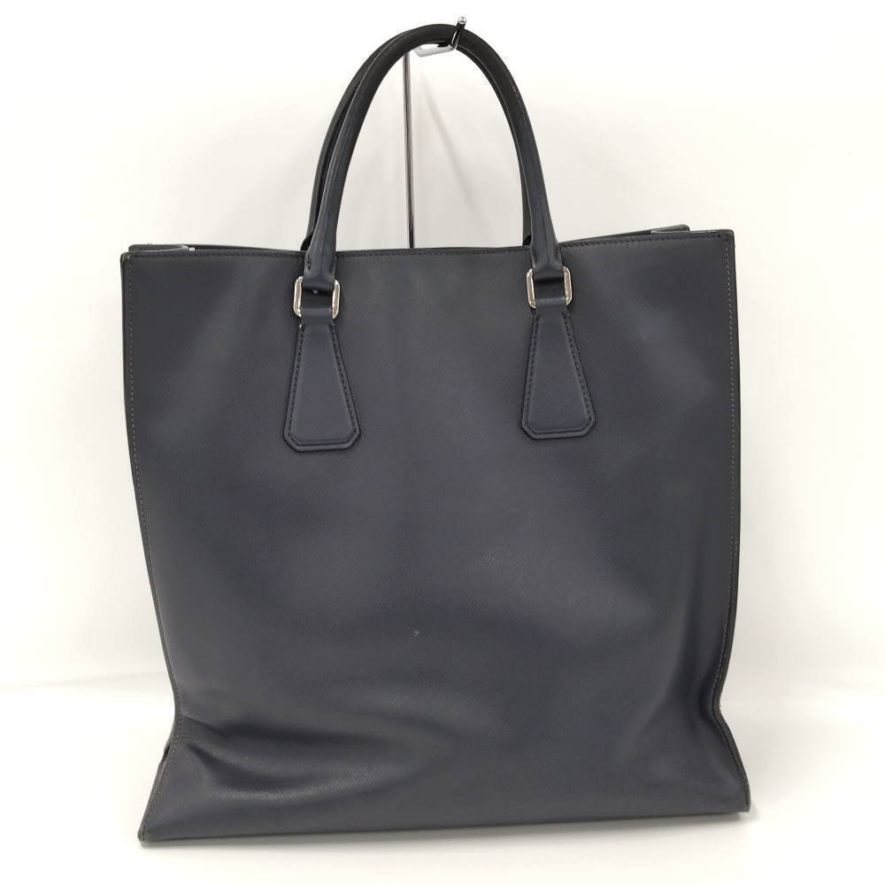 Prada Blue Saffiano Leather Handbag Navy Blue